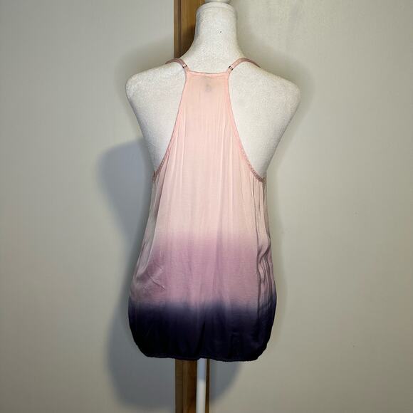 Young, Fabulous & Broke pink & purple dip-dyed ombre tank top size S - Picture 4 of 11